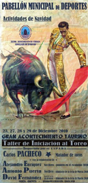 El matador de toros Carlos Pacheco impartirá un taller de iniciación al toreo - 1, Foto 1