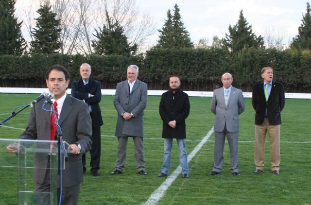 Del Bosque inaugura el nuevo campo de ftbol de csped natural del Complejo Deportivo El Almarjal 'Javier Miñano Espn' - 2