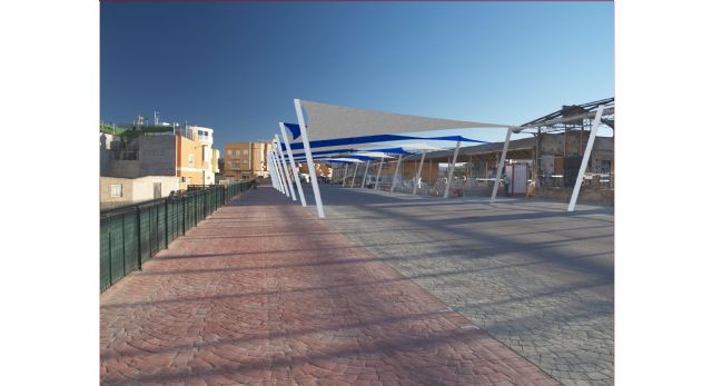La explanada de Renfe de Alguazas contará con lonas para proteger de las inclemencias meteorológicas - 1, Foto 1