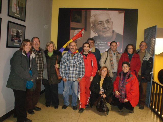 Un Grupo de alhameños de IU viaj hasta Madrid para asistir al acto de presentacin de su alternativa social y de izquierdas, Foto 1