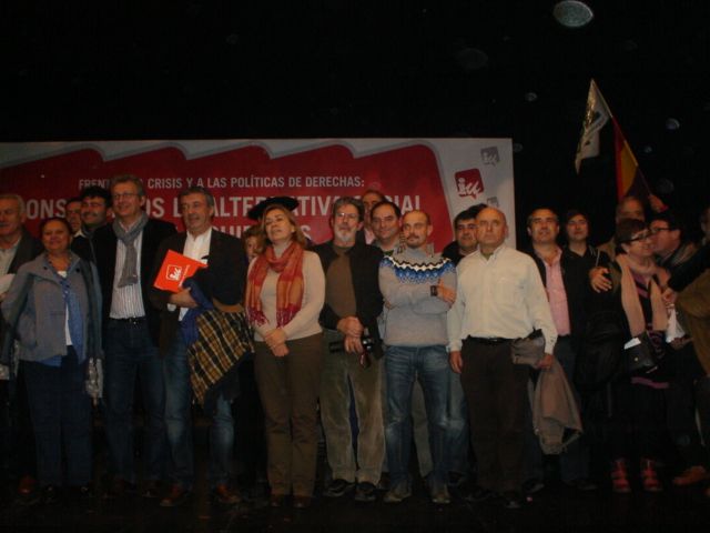 Un Grupo de alhameños de IU viaj hasta Madrid para asistir al acto de presentacin de su alternativa social y de izquierdas, Foto 3