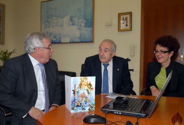 La Universidad de Murcia felicita la Navidad con una pintura de Falgas sobre el Nacimiento de Salzillo - 2, Foto 2