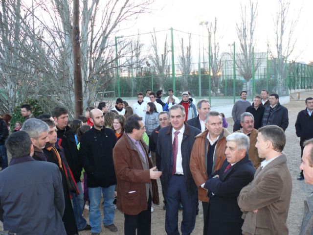 Esta tarde se han inaugurado tres obras en el polideportivo municipal la hoya de Jumilla - 1, Foto 1