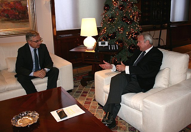 Valcárcel y Blanco blindan la opción centro del AVE entre Murcia y Cartagena - 1, Foto 1