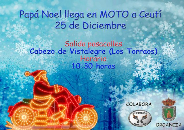 Papá Noel llega en moto custom a Ceutí - 1, Foto 1