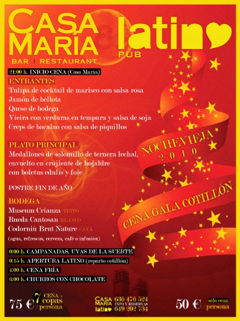 Latino y Casa María te invitan a celebrar esta nochevieja, Foto 1