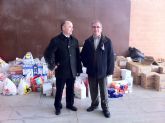 Ciudalor hicieron ayer entrega de los alimentos a Cáritas por el importe de la comida suspendida