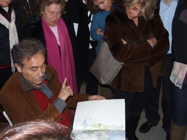 Pedro Cano muestra sus cuadernos de Viaje en el MUCAB - 1, Foto 1