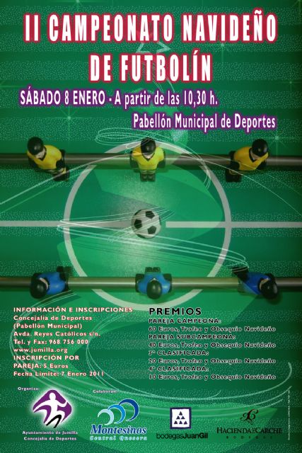 El próximo sábado 8 de enero se celebra el II campeonato navideño de futbolín - 1, Foto 1