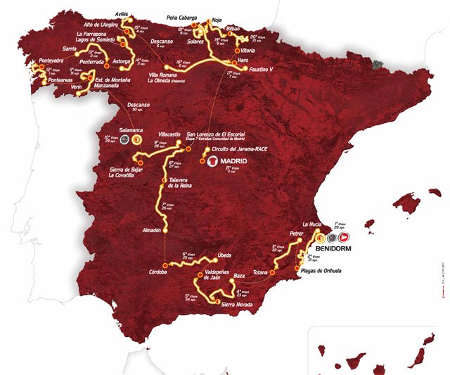 La 3ª etapa de la Vuelta a España 2011 terminará en Totana - 1, Foto 1
