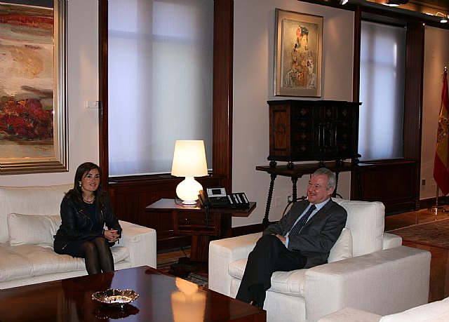 El presidente de la Comunidad recibe a la alcaldesa de Fuente Álamo - 1, Foto 1