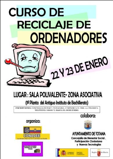 Totana acoge un curso de reciclaje de ordenadores, Foto 1