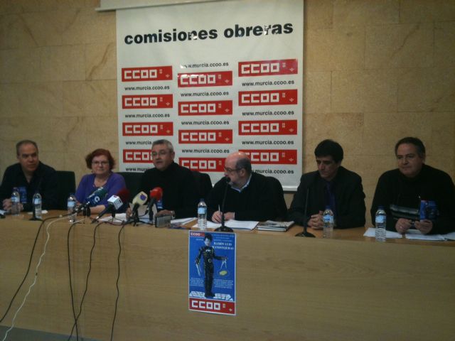 Los máximos dirigentes estatales de las Federaciones del Área Pública de CCOO dan en Murcia su respaldo a las movilizaciones - 1, Foto 1