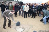 Sotoca pone la primera piedra del nuevo colegio La Cruz, en Totana, que supondr una inversin de 3,6 millones de euros
