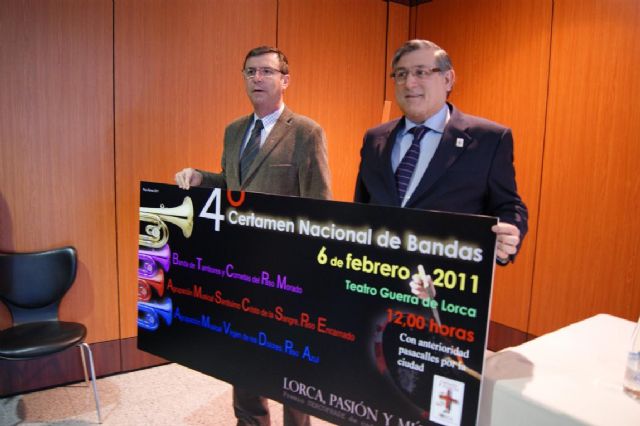 El 4° Certamen Nacional de Bandas Lorca, Pasión y Música se celebrará el 6 de febrero en el Teatro Guerra - 1, Foto 1