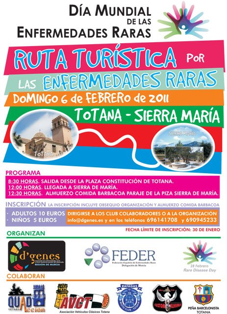 La “Ruta Turística por las Enfermedades Raras” tendrá lugar el próximo 6 de febrero, Foto 1