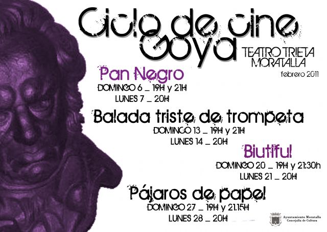 La Concejalía de Cultura del Ayuntamiento de Moratalla presenta el II Ciclo De Cine Premios Goya - 1, Foto 1