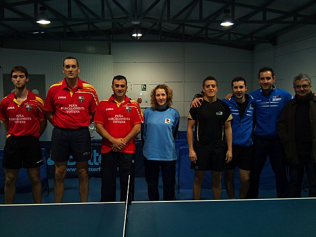 Tenis de mesa. 2ª division nacional. Gran partido de la Peña Barcelonista en Beniganim, Foto 1