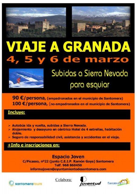 El Ayuntamiento organiza un viaje de ida y vuelta a Granada a un precio reducido - 1, Foto 1