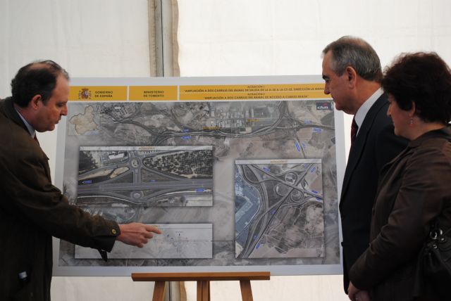 Comienzan las obras en el ramal de salida de  Cartagena a La Manga por la autovía CT-32 - 1, Foto 1