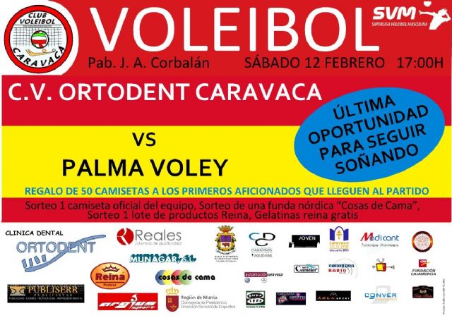 Palma Voley, rival difícil para Ortodent Caravaca que debe vencer para seguir soñando por la permanencia - 1, Foto 1