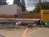 Partido Cartagenerista sobre contenedores metálicos en la diputación de La Aljorra