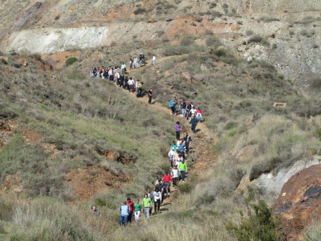 Cerca de 300 senderistas celebran en La Unión una ruta minera hasta portmán - 4, Foto 4