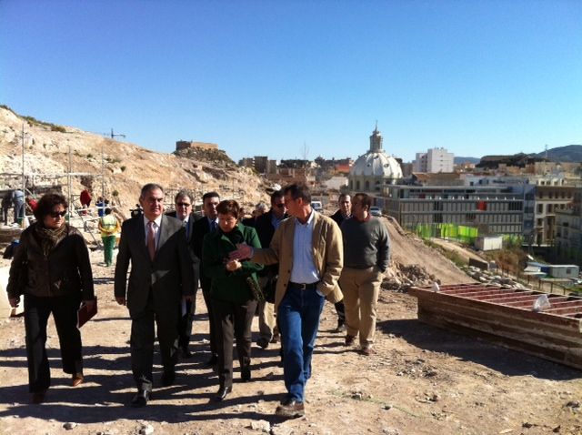 El delegado del Gobierno visita las obras del Plan E en el Molinete de Cartagena - 1, Foto 1