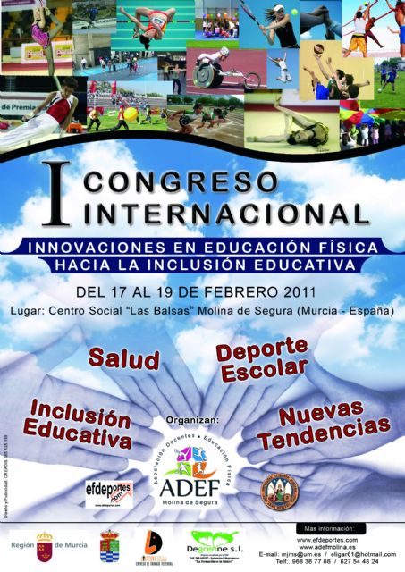 El I Congreso Internacional Innovaciones en Educación Física hacia la Inclusión Educativa tendrá lugar en Molina de Segura del 17 al 19 de febrero - 1, Foto 1