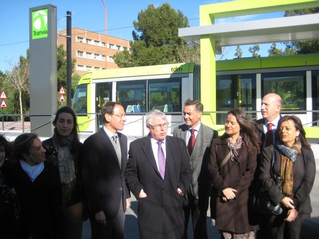 El Alcalde Cámara recorre el Campus de Espinardo para conocer la intermodalidad entre la bicicleta y el tranvía - 2, Foto 2