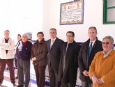 El delegado del Gobierno y el alcalde de Jumilla inauguran la nueva red de saneamiento en el patio central del  mercado de abastos