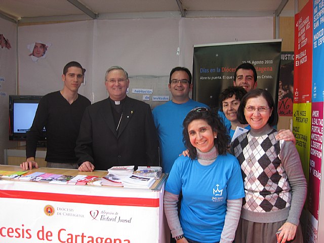 La Pastoral Juvenil de Cartagena promociona los Días en las Diócesis de la JMJ en la Muestra de Voluntariado de Murcia - 1, Foto 1