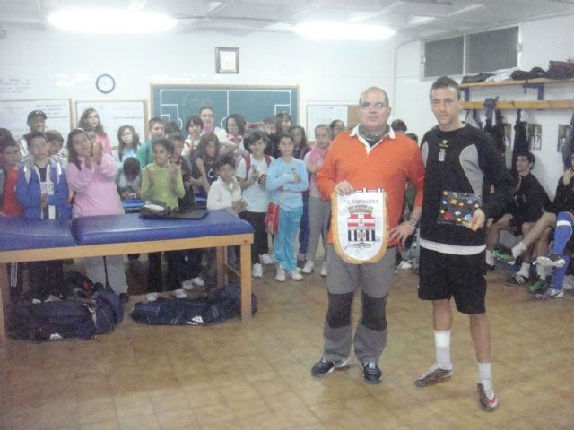 Alumnos del CP Beethoven y el FC Cartagena, juntos con el ADE - 4, Foto 4