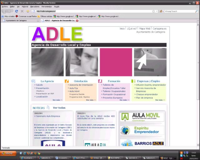 La ADLE pone a disposición de jóvenes y desempleados una web más accesible - 1, Foto 1