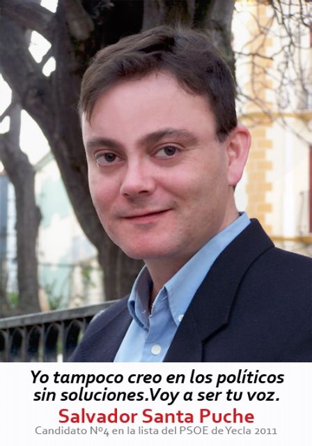 El candidato de la lista del PSOE de Yecla, Salvador Santa, se compromete públicamente a ´estar en calle con los ciudadanos y ser su voz´ - 1, Foto 1