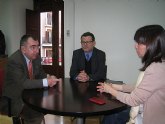 Manuel Campos recibe a la presidenta del Colegio de Agentes de la Propiedad Inmobiliaria de la Regin de Murcia