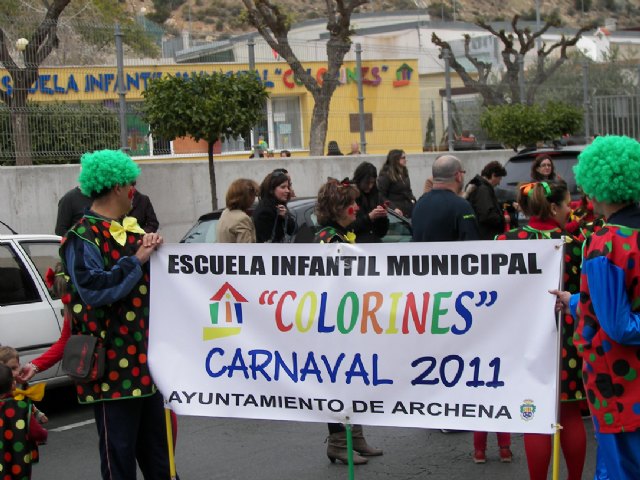 Masiva participación en el carnaval de los escolares de la Escuela Infantil Municipal ‘Colorines’, a pesar de la climatología adversa - 1, Foto 1