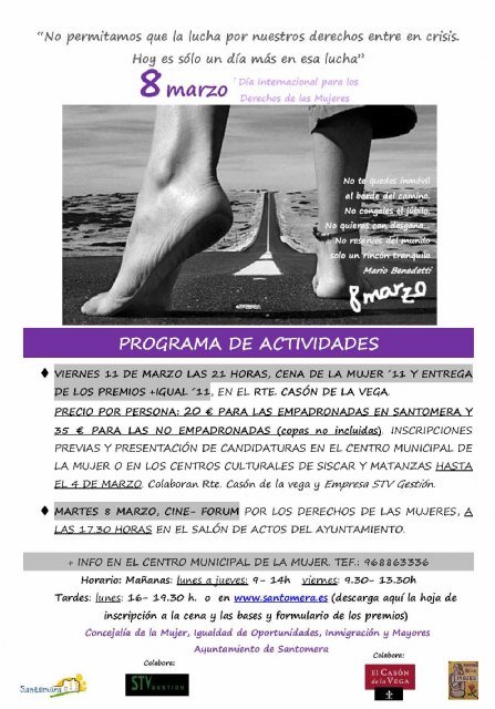 El Ayuntamiento prepara los actos del Día Internacional para los Derechos de la Mujer 2011 - 1, Foto 1