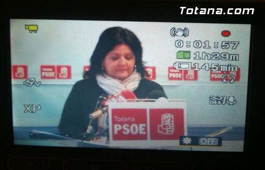 Rueda de prensa PSOE Totana. Presupuesto 2011, Foto 1