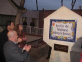 El Alcalde inaugura el jardín Mariano Velázquez Jiménez en homenaje al locutor de Onda Regional