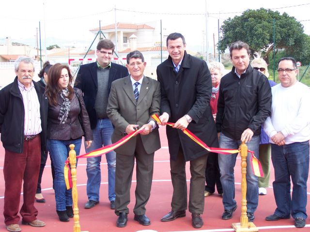 La pedanía aguileña de Calabardina cuenta desde hoy con una nueva Pista Polideportiva - 1, Foto 1