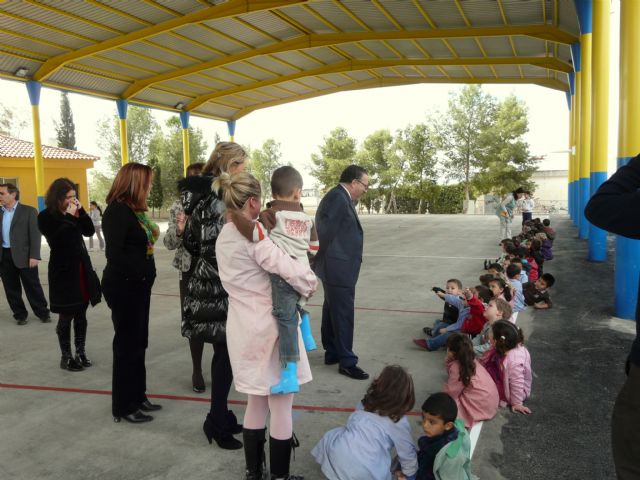 Los colegios públicos Ntra. Sra. de la Consolación y El Romeral de Molina de Segura estrenan nuevas pistas polideportivas cubiertas - 1, Foto 1
