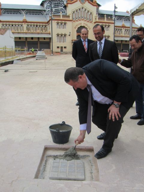 Colocan la primera piedra en las obras de remodelación de la plaza Joaquín Costa - 4, Foto 4