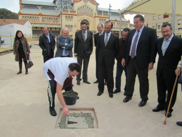 Colocan la primera piedra en las obras de remodelación de la plaza Joaquín Costa - 5, Foto 5