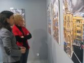 Saturnino Espn cubre de nubes las iglesias de Murcia en una exposicin en el Museo de la Ciudad