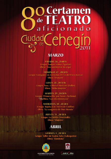 Siete compañías murcianas participan en el Certamen de Teatro Aficionado de Cehegín - 1, Foto 1