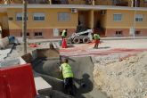 Comienzan las obras de encintado y renovación de pavimentación de la calle Ortega y Gasset de Lorquí