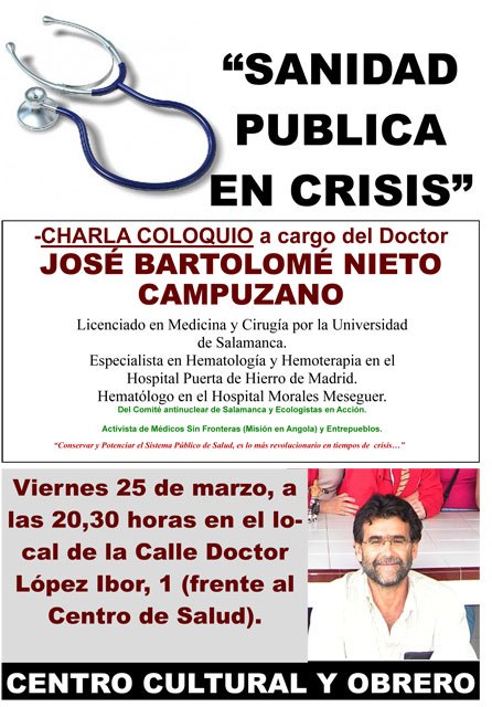 Charla coloquio Sanidad pública en la crisis - 1, Foto 1