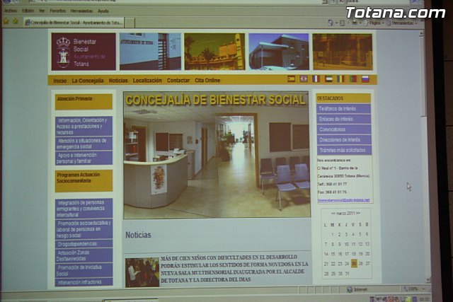 Presentación web bienestarsocial.totana.es, Foto 4