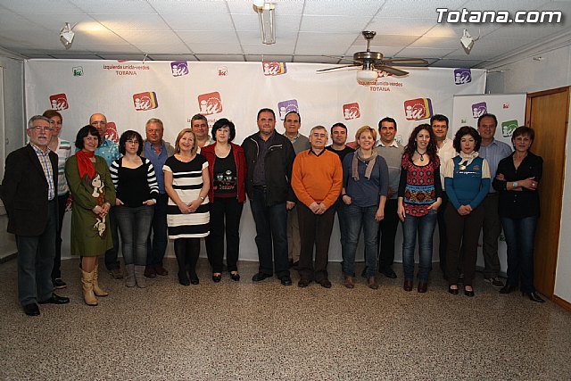 Juan José Cánovas, abre la candidatura de IU-Verdes en Totana, en la que se incorporan varios independientes - 1, Foto 1